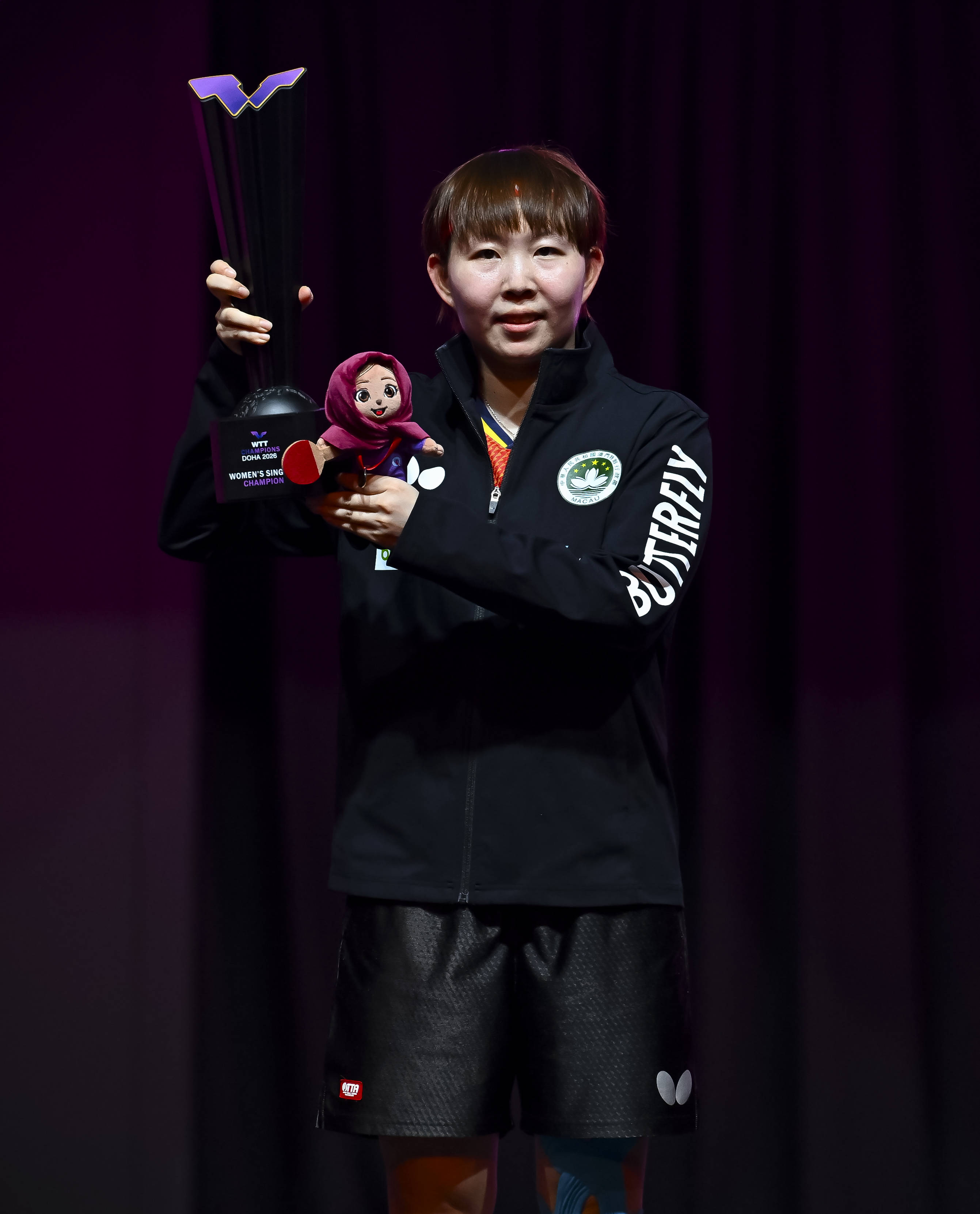 皇冠登2代理
_(体育)乒乓球——WTT多哈冠军赛:朱雨玲女单夺冠