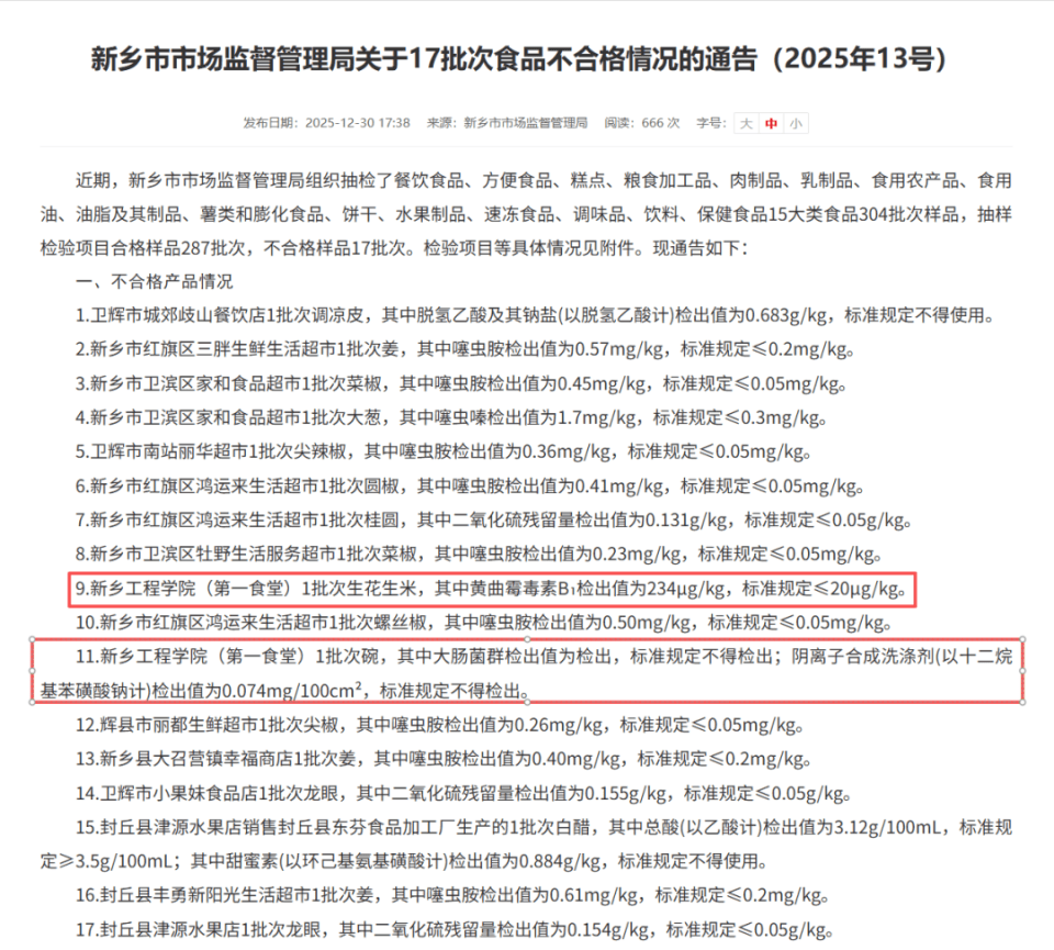 皇冠信用网庄家_生花生米黄曲霉毒素超标11倍皇冠信用网庄家，河南一高校食堂被市监局通报，学生无奈点外卖，离职员工：后勤公司代管食堂，人手不足；校方回应