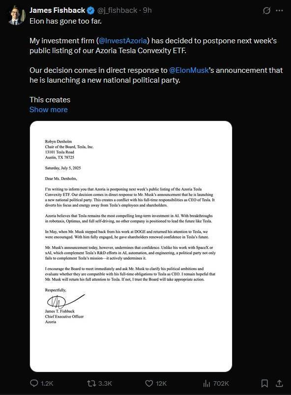 艾尔切VS皇家贝蒂斯_投资公司CEO不满马斯克建新党艾尔切VS皇家贝蒂斯，推迟特斯拉ETF上市